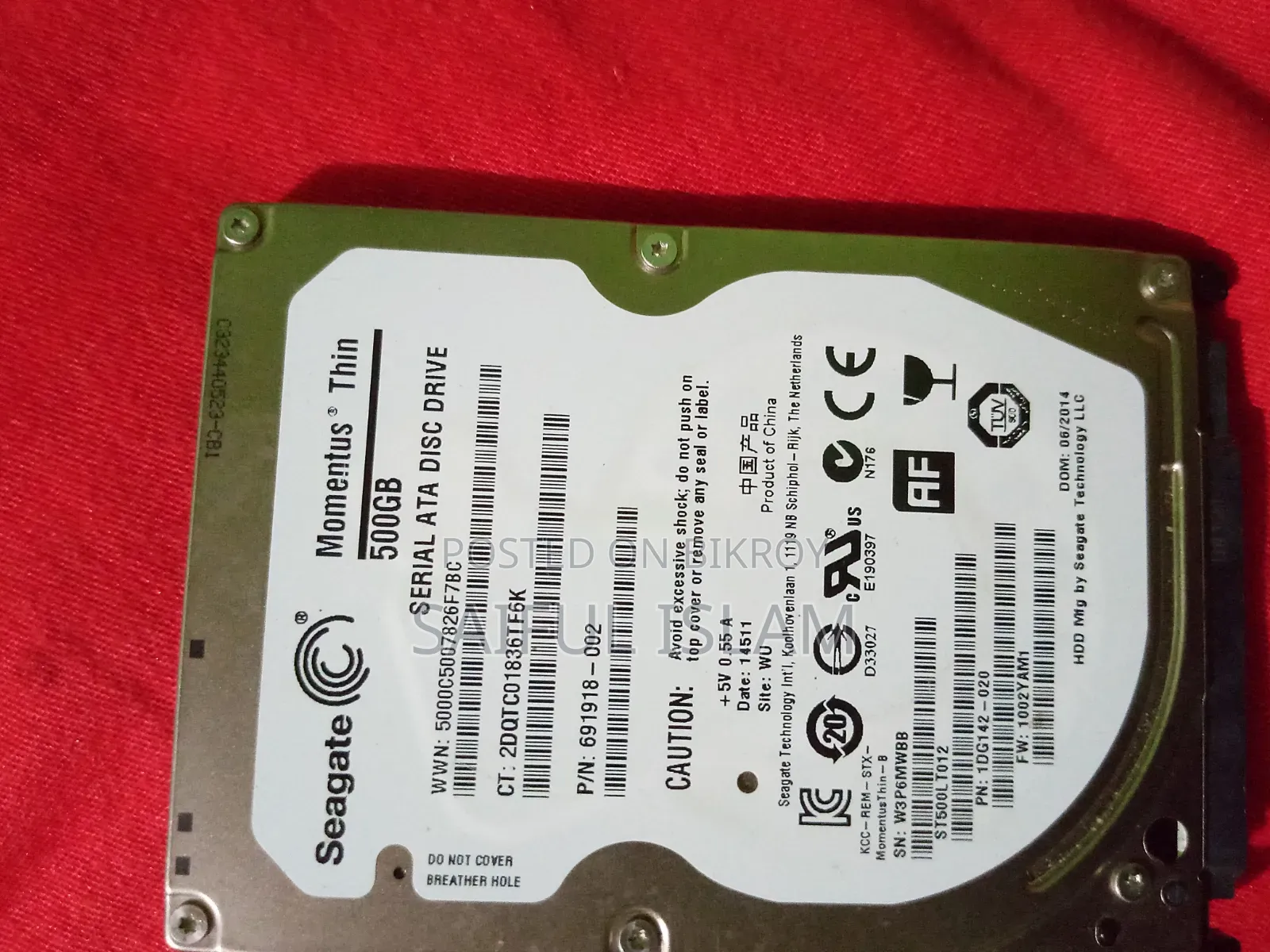 500 GB Laptop Hard Disk Drive