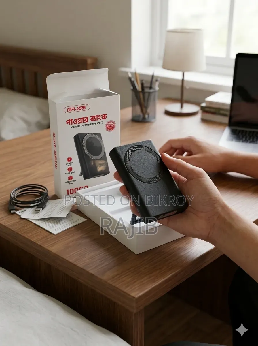 VEN-DENS VD-PB030 10000mAh ওয়্যারলেস পাওয়ার ব্যাংক উইথ মেগসেফ