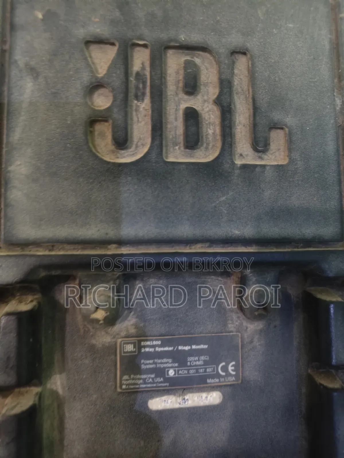 Original JBL EON1500 Made in USA - Direct From America