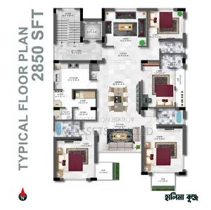 4-Bedroom Apartment in TM Halima Kunjo, Jalshiri Abason for Sale