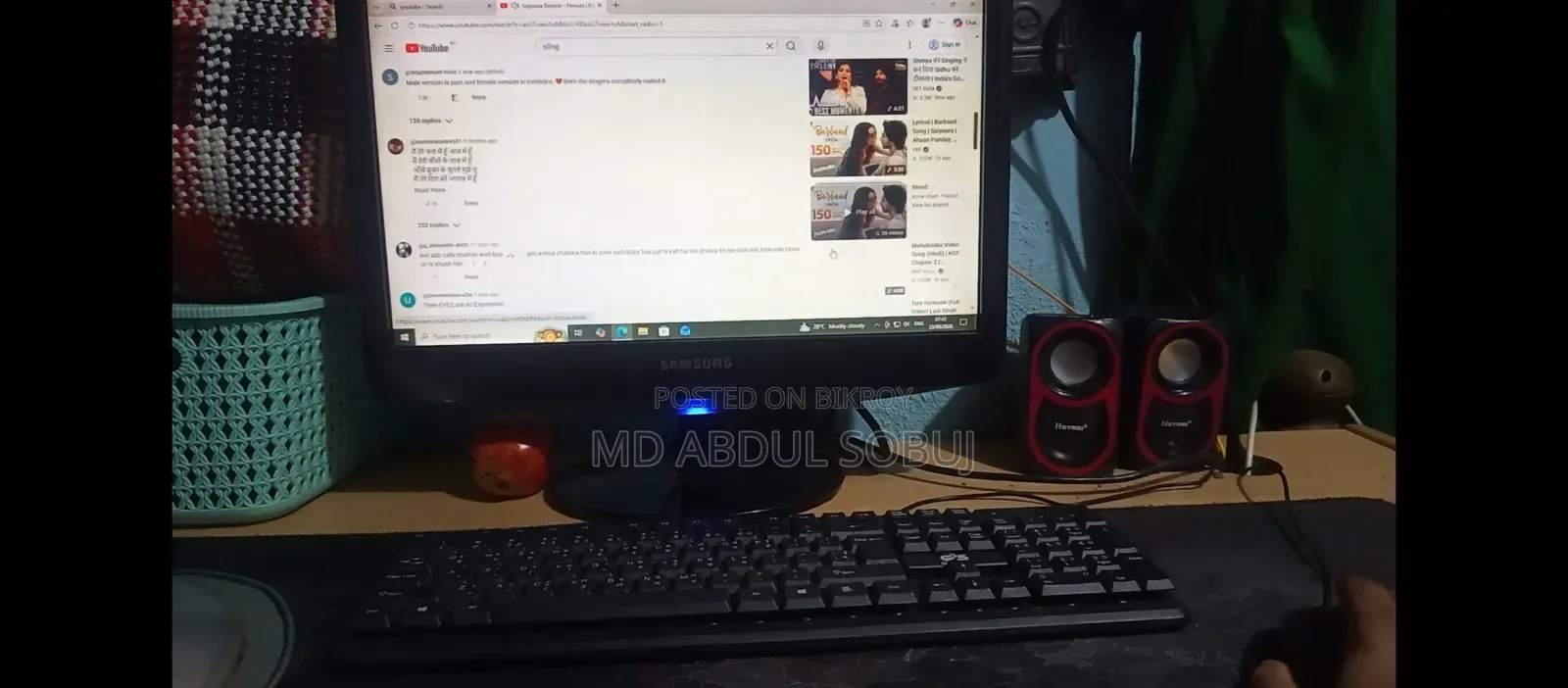Desktop Computer Samsung 8GB Intel Core i3 HDD 128GB