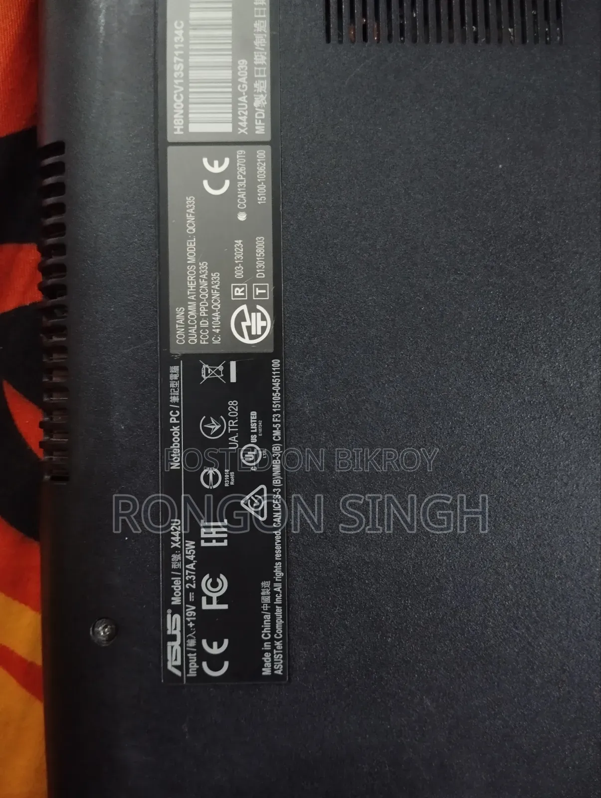 Laptop Asus Vivobook 14 4GB Intel Core i3 HDD 512GB