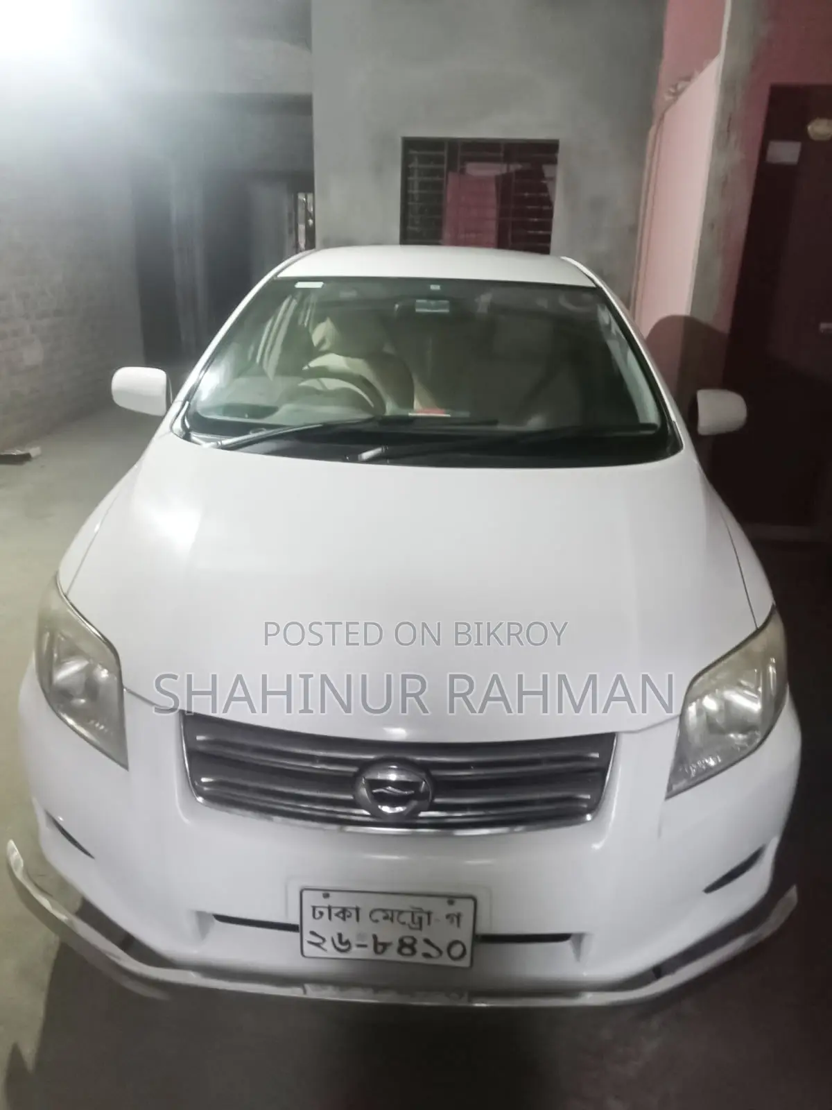 টয়োটা এক্সিও ২০০৮ সাদা