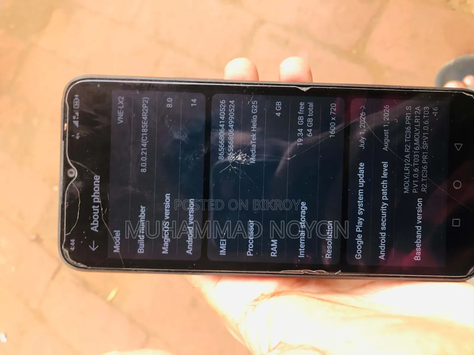 Honor X6 64 GB Black