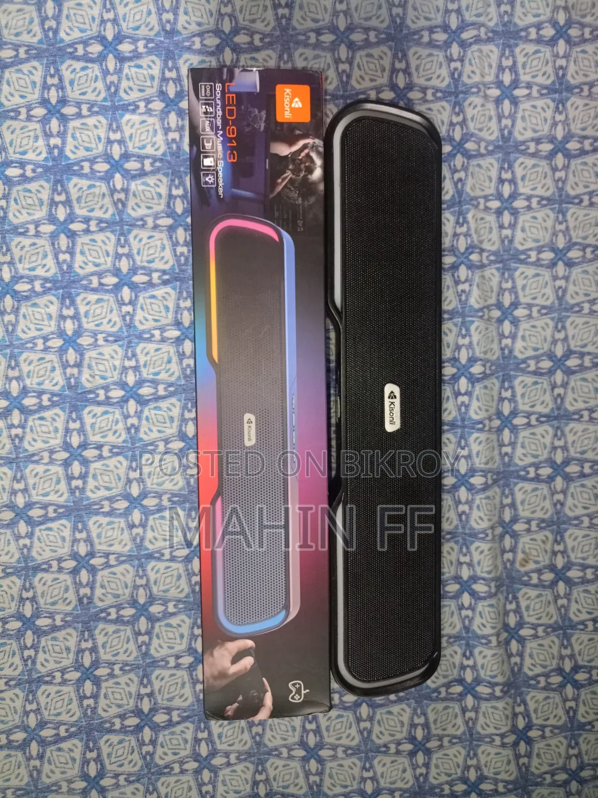 New Kisonli LED - 913 Sound Speaker (Only - 4 Days Use) (Full Ok)