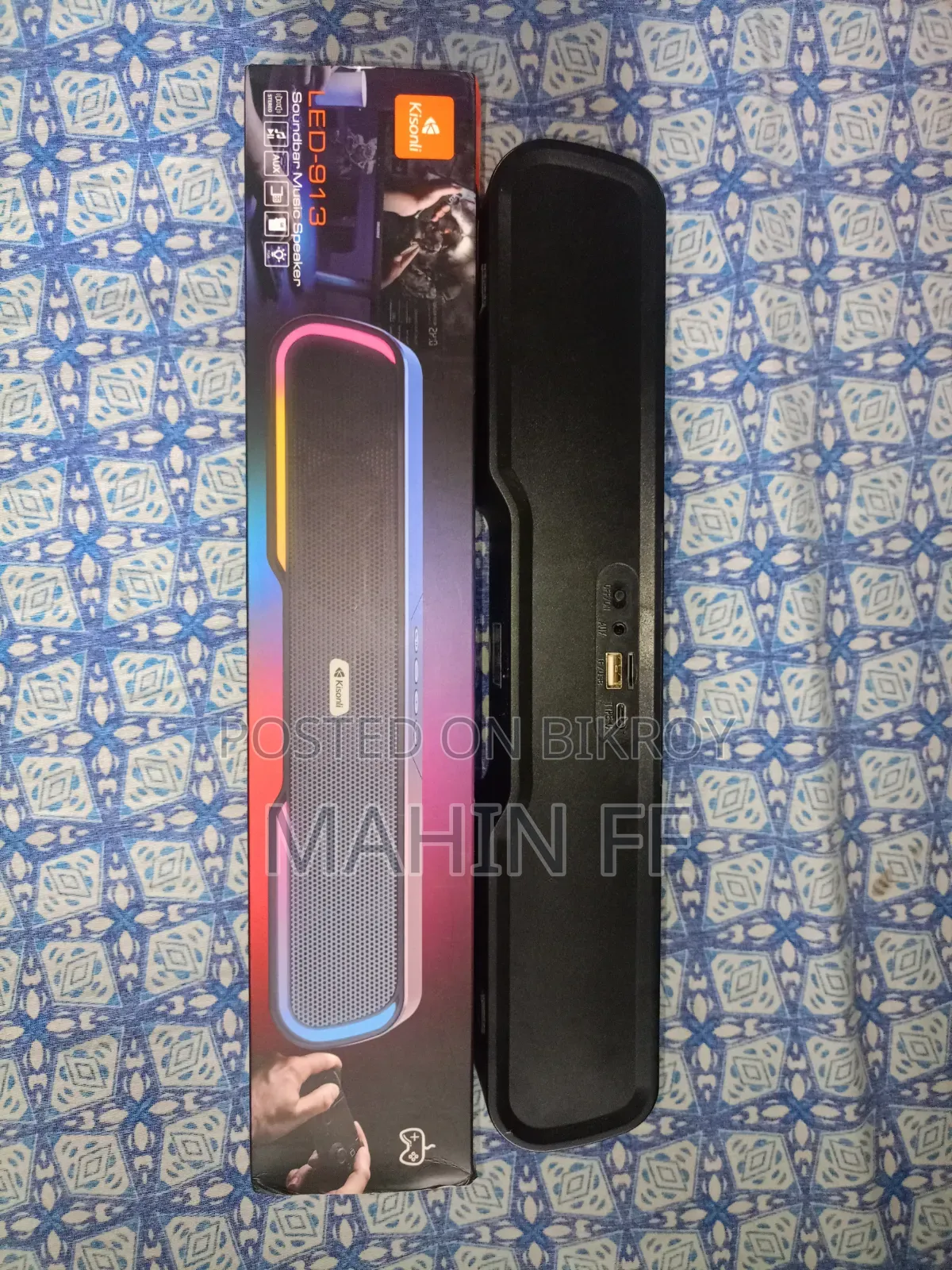 New Kisonli LED - 913 Sound Speaker (Only - 4 Days Use) (Full Ok)