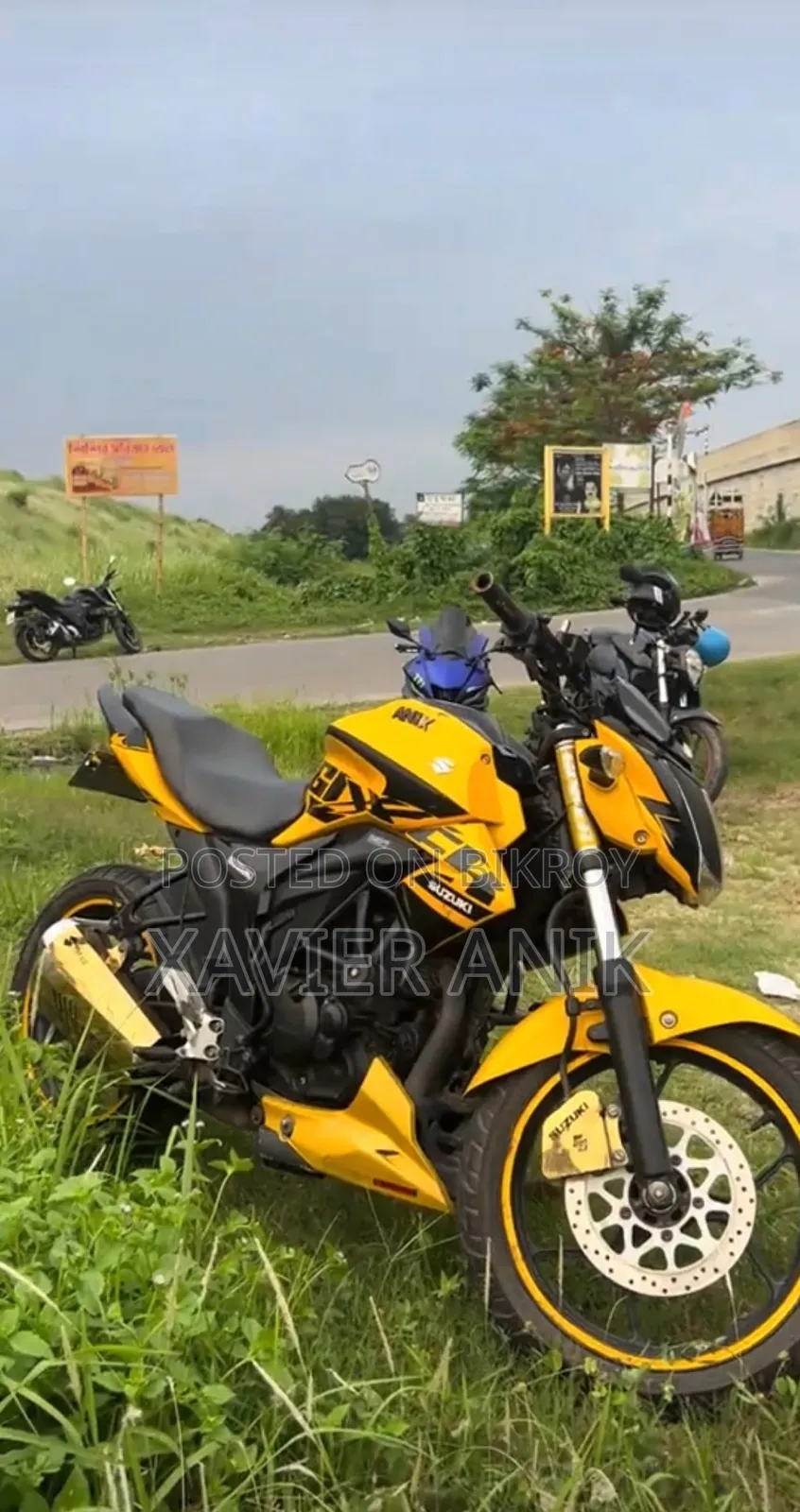 Suzuki Gixxer 2023 Yellow