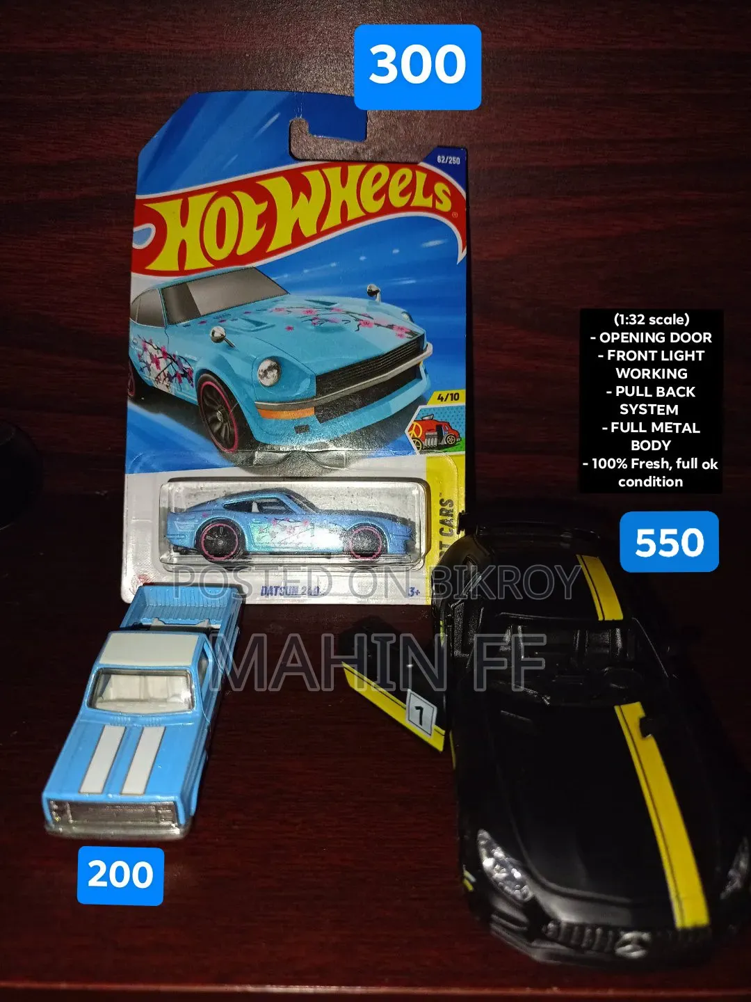 Hotwheels & Diecast Car Full Set [ 100% Fresh Condition ]