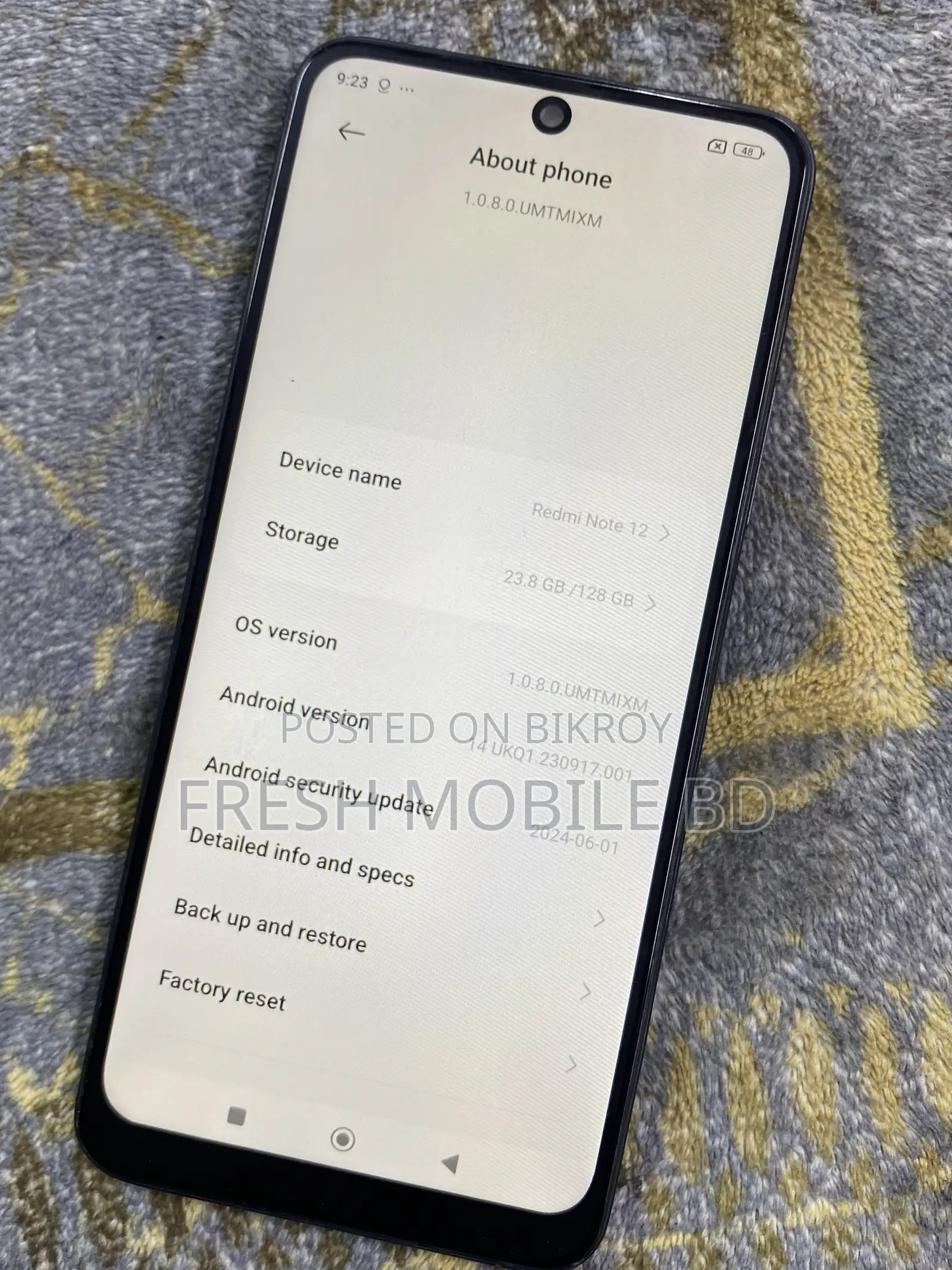 Xiaomi Redmi Note 12 128 GB Red