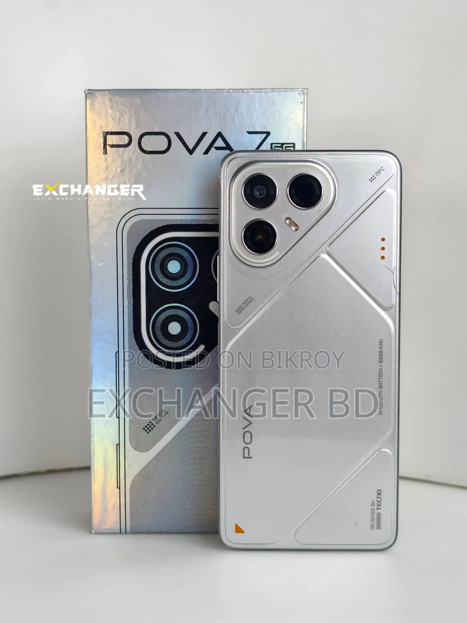 Tecno Pova 7 5G 256 GB Silver