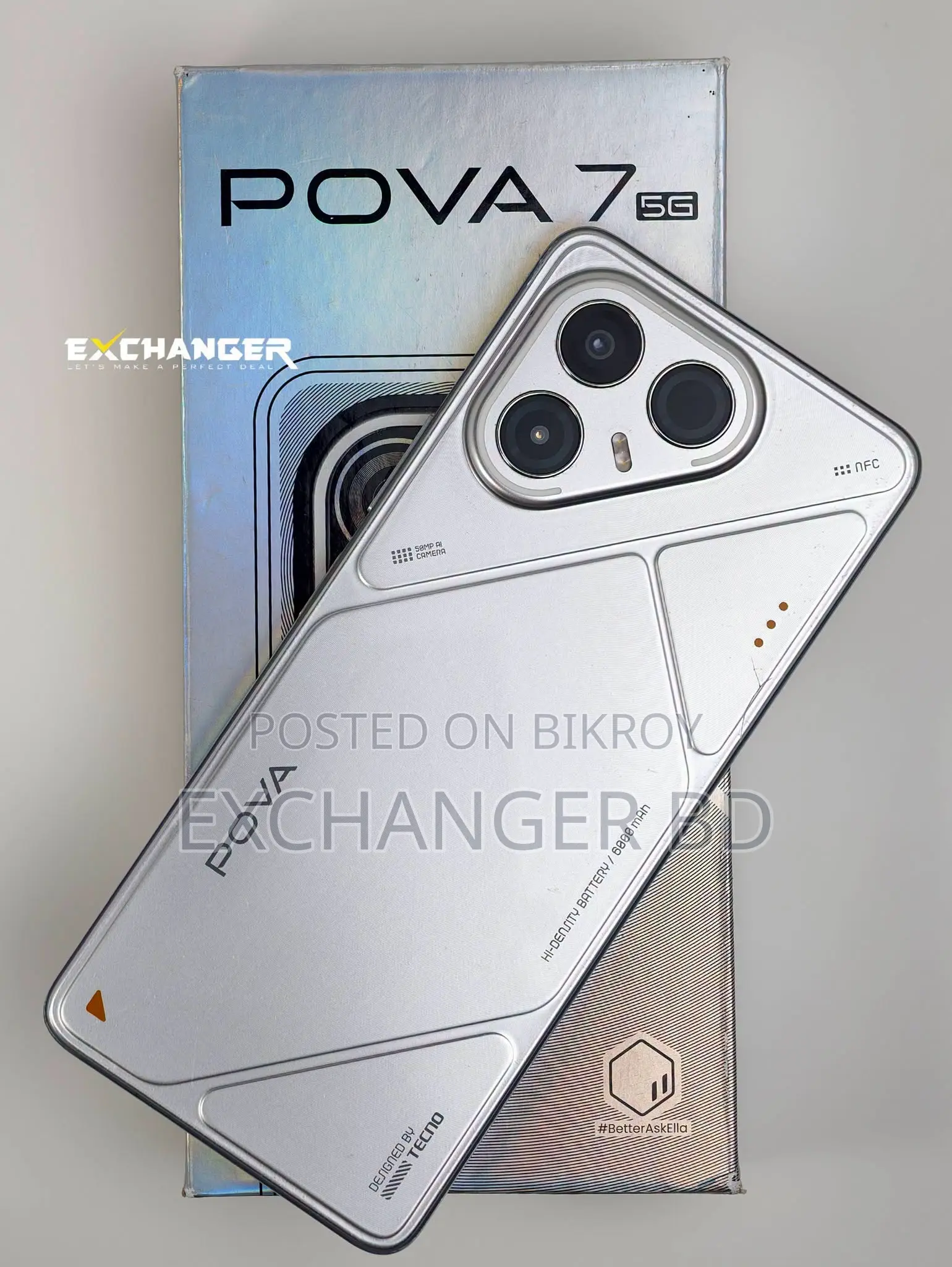 Tecno Pova 7 5G 256 GB Silver