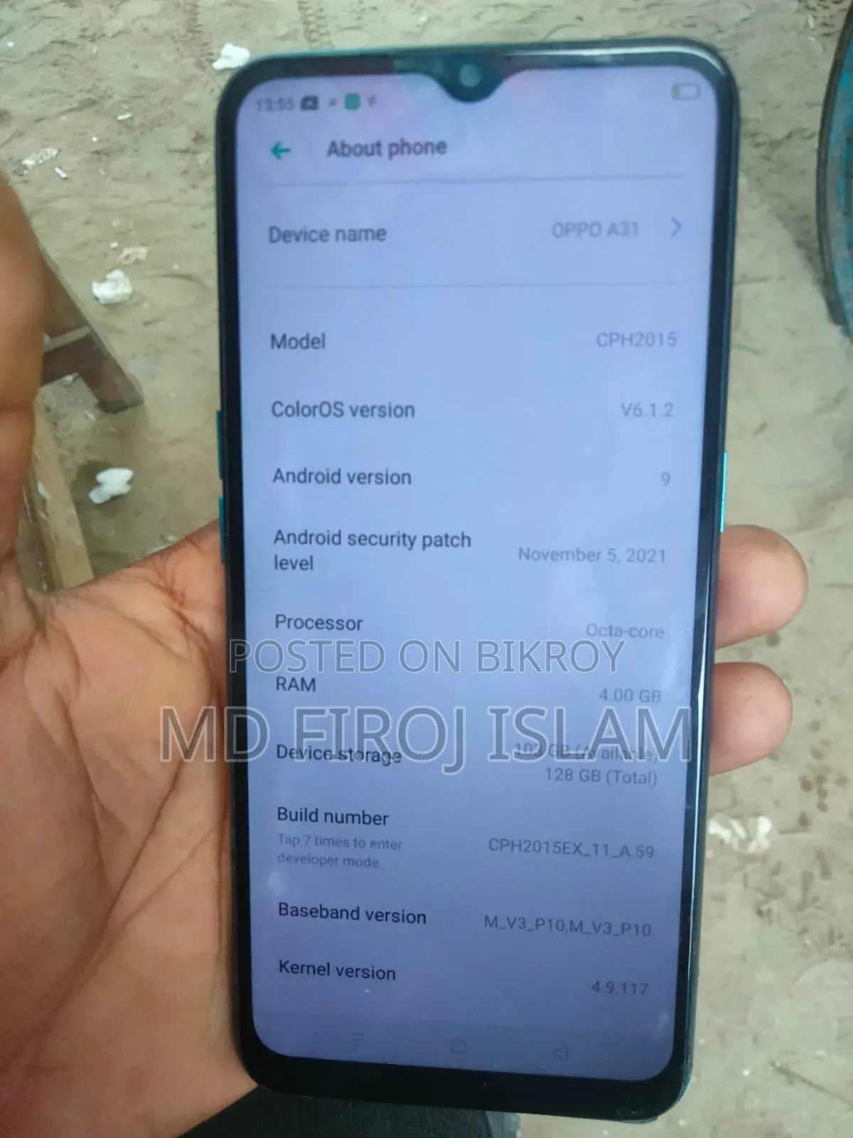 Oppo A31 128 GB Blue
