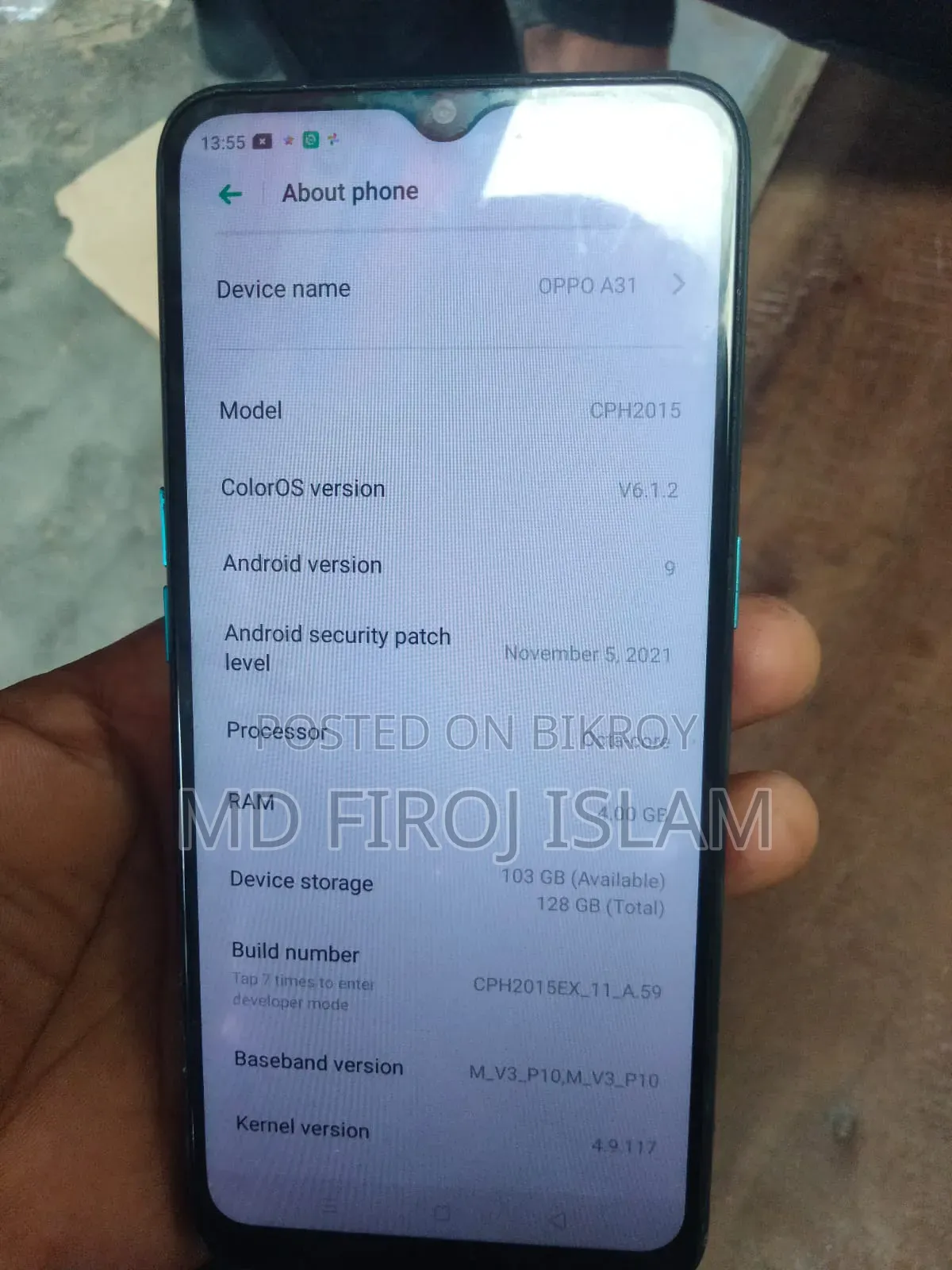 Oppo A31 128 GB Blue
