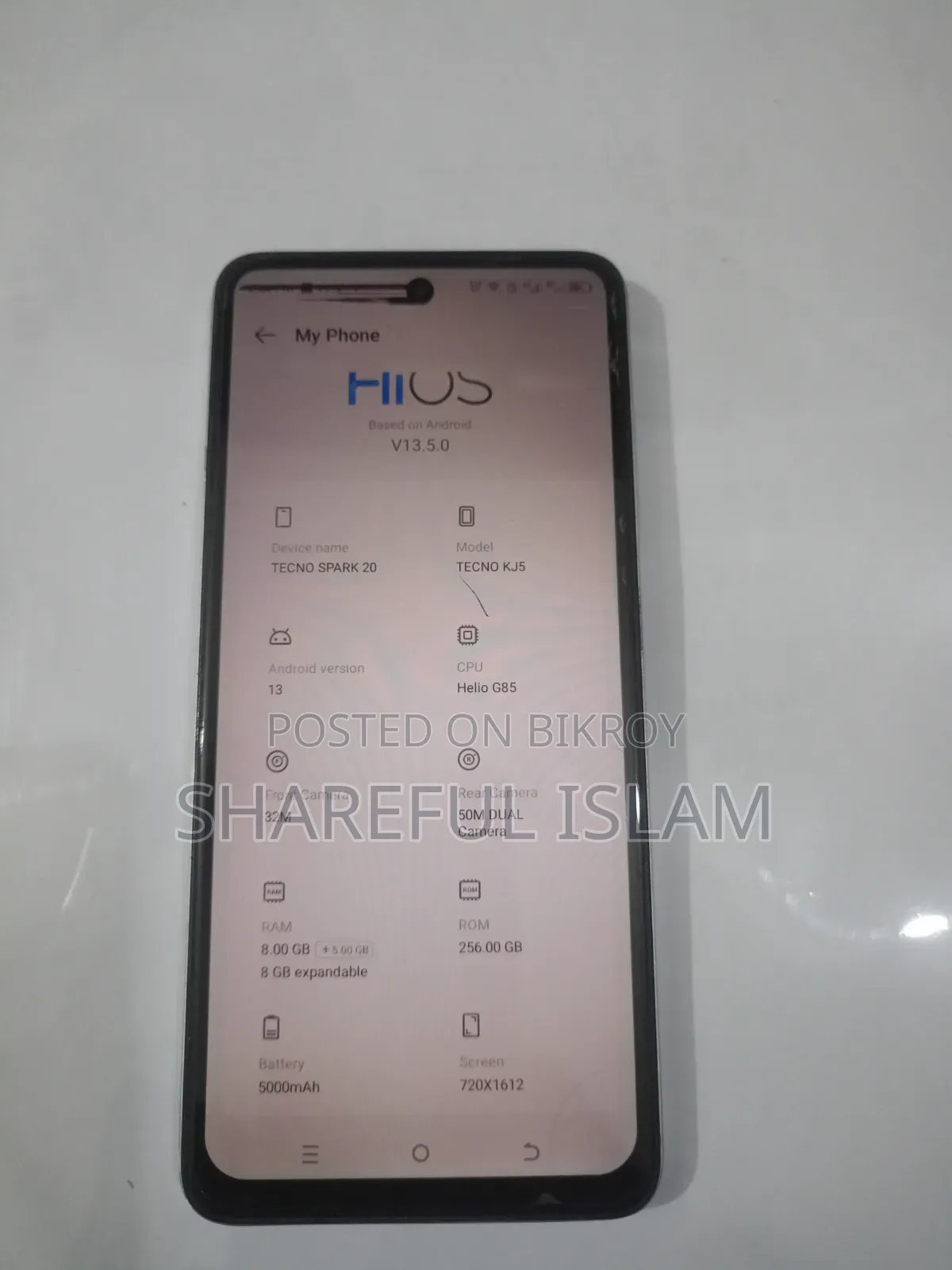 Tecno Spark 20 256 GB Silver