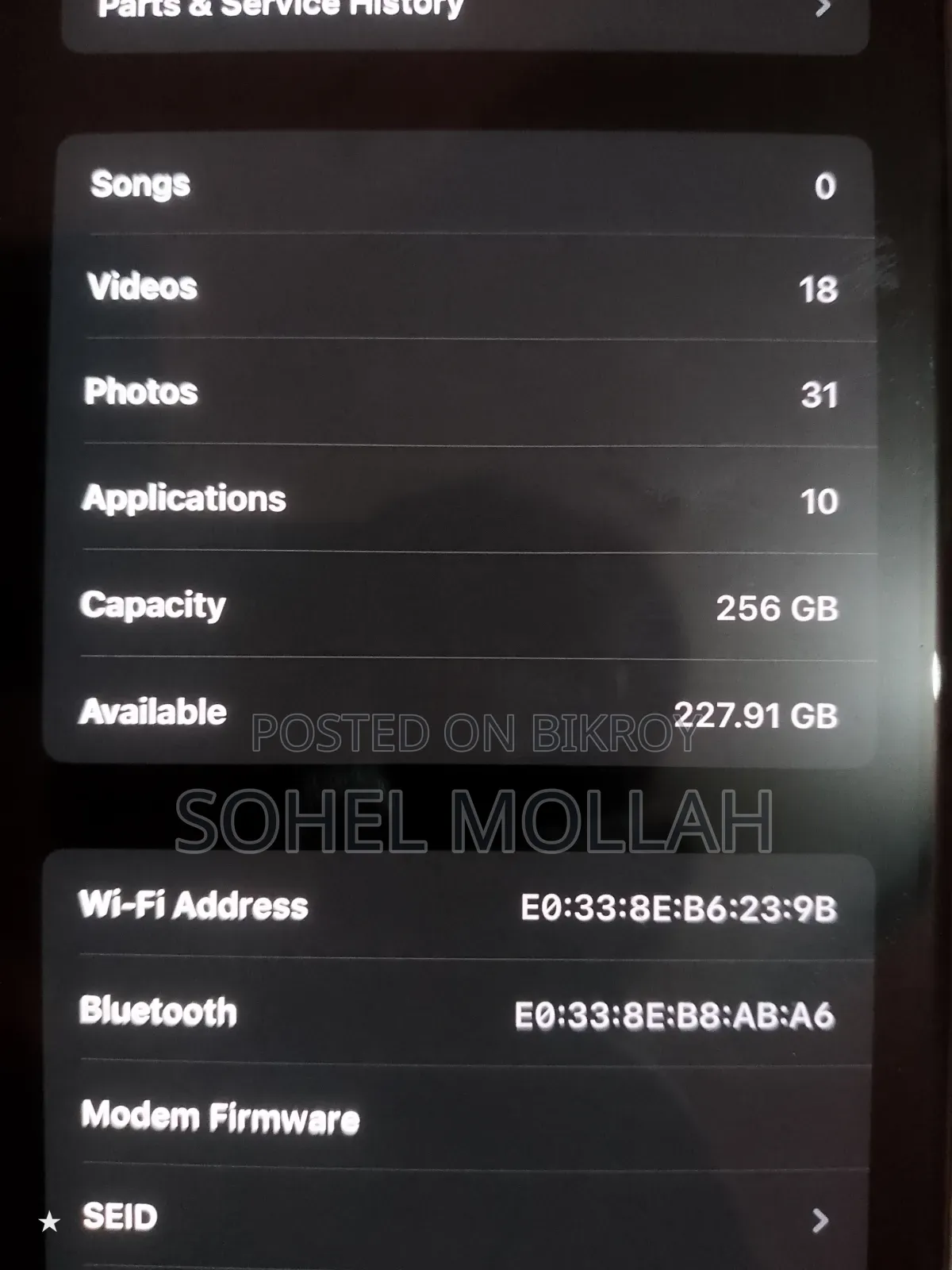 Apple iPhone XS 256 GB Rose Gold