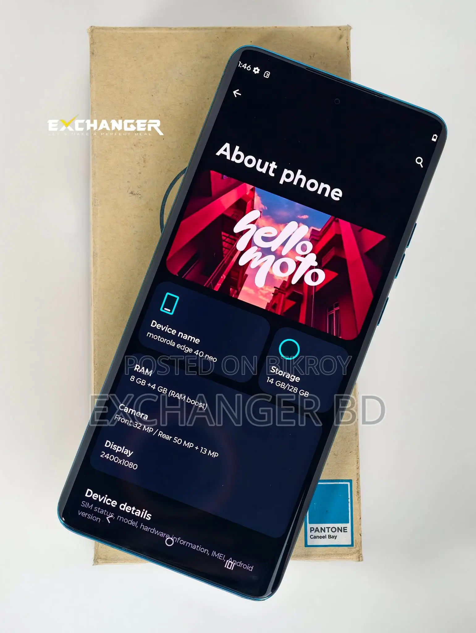 Motorola Edge 40 Neo 128 GB Blue