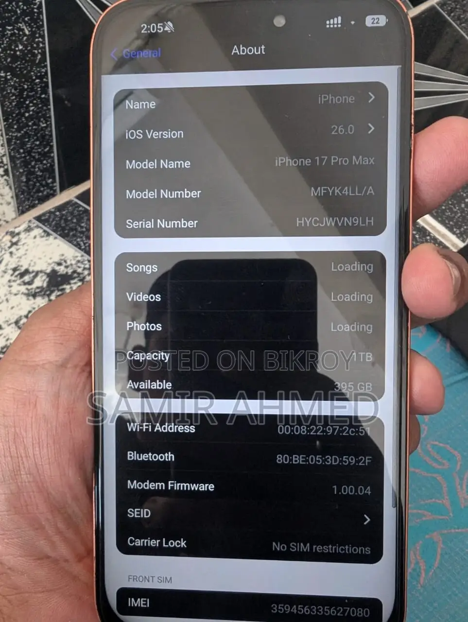 Apple iPhone 17 Pro Max 1 TB Orange