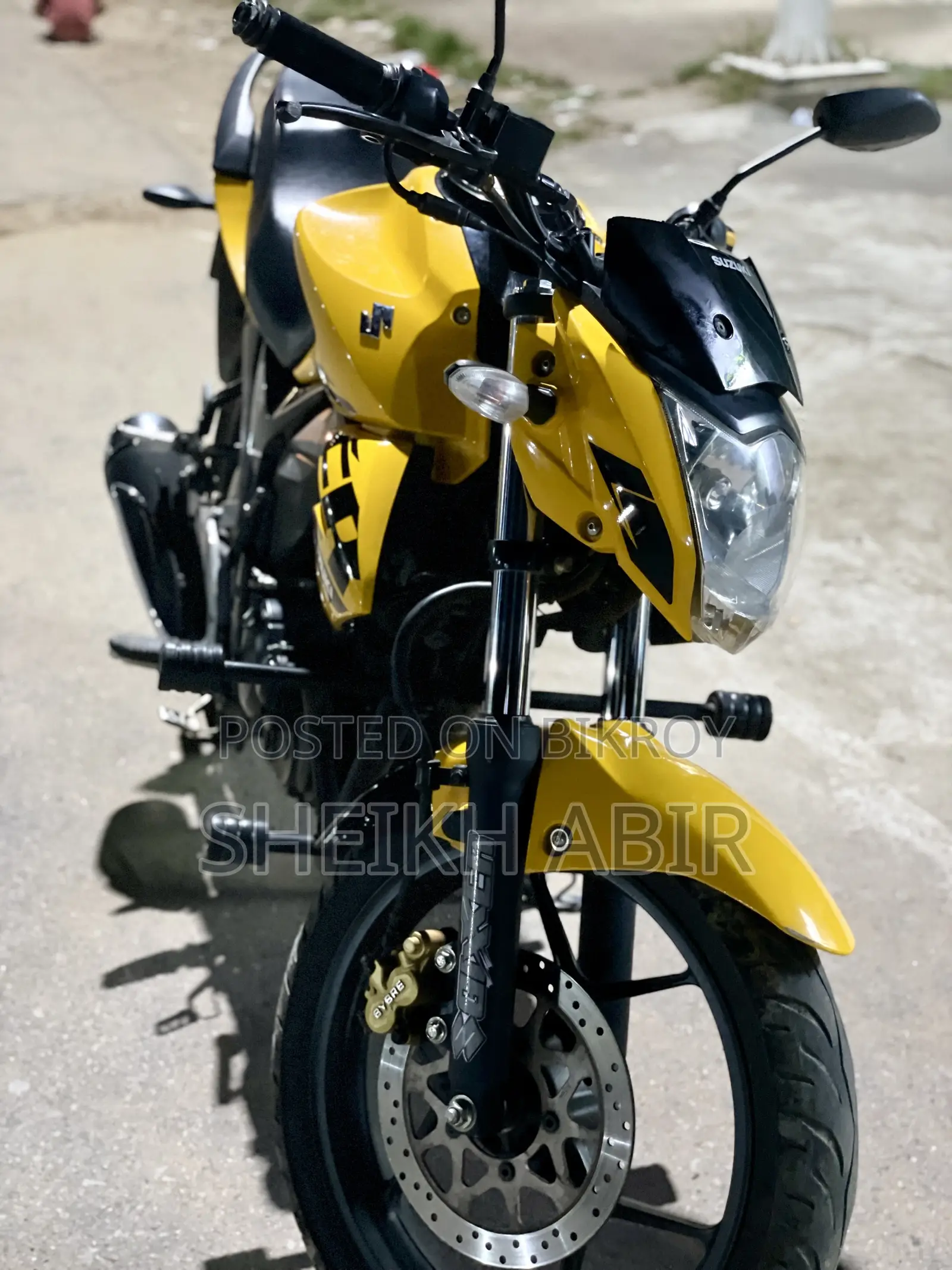 Suzuki Gixxer 2024 Yellow