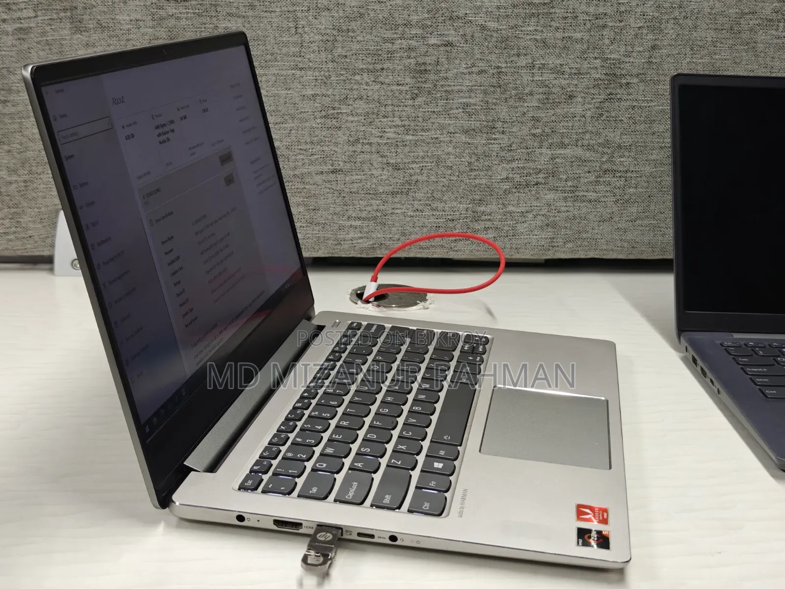 Laptop Lenovo 8GB AMD SSD 256GB