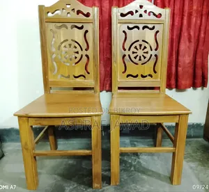 Two Teak Wood Dining Chairs (Brand New, Made 3 Months Ago)