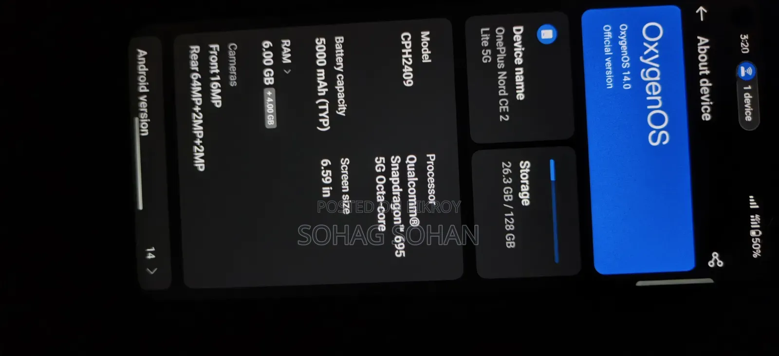 OnePlus Nord CE 2 Lite 5G 128 GB Black