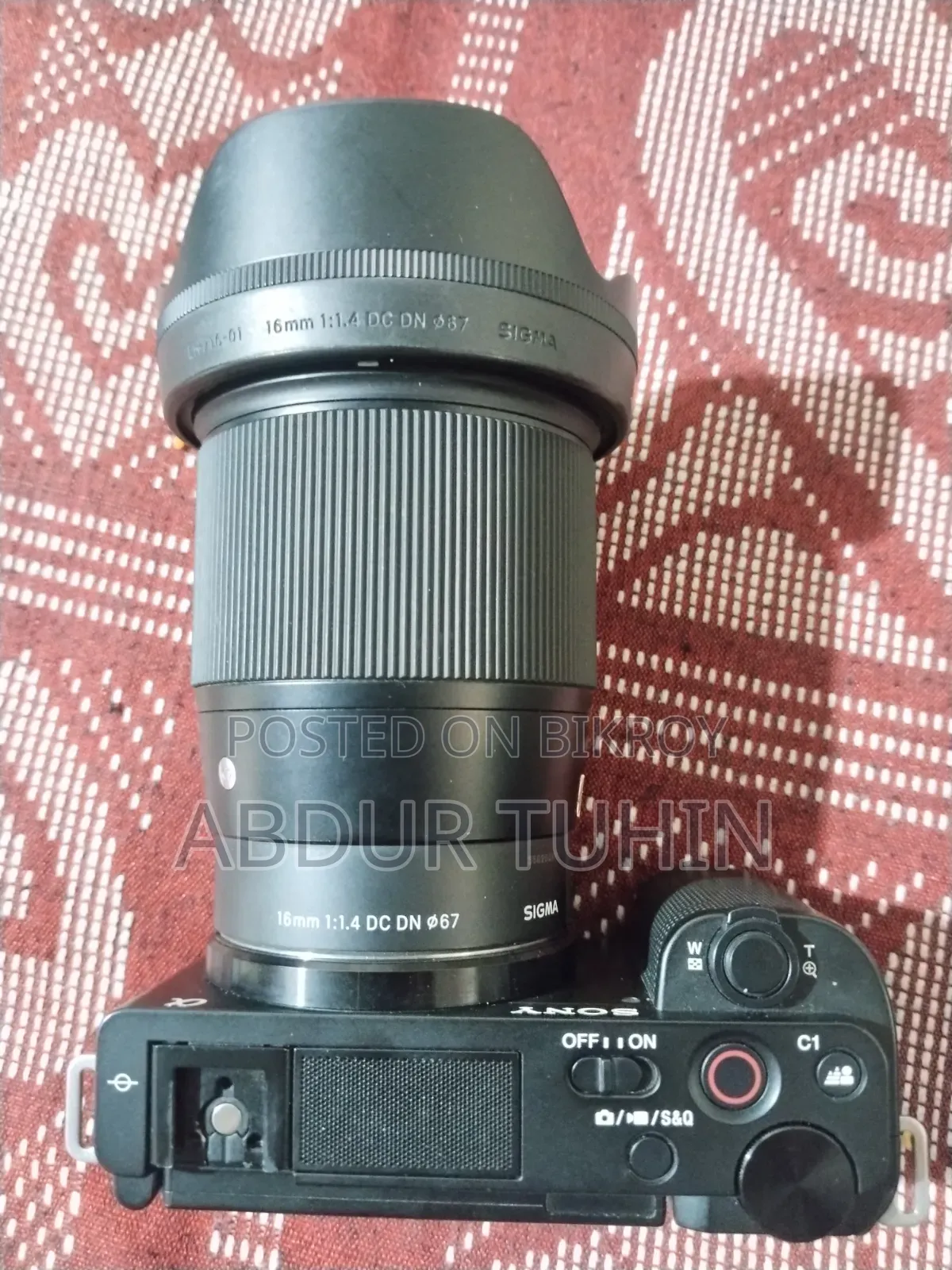 ZV-E10 Sigma 16mm Lens সহ নতুন ফ্রেশ কন্ডিশন বিক্রি করবো