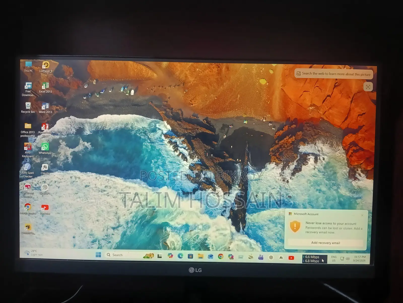 Desktop Computer Asus 8GB AMD Ryzen 5 SSD 256GB
