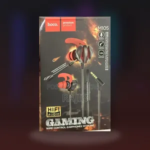 Hoco M105 Sharp, Wired Gaming Earphones With Mic Original Base