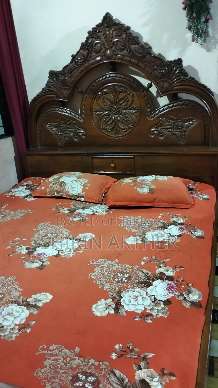কাঠাল কাঠের বক্স খাট