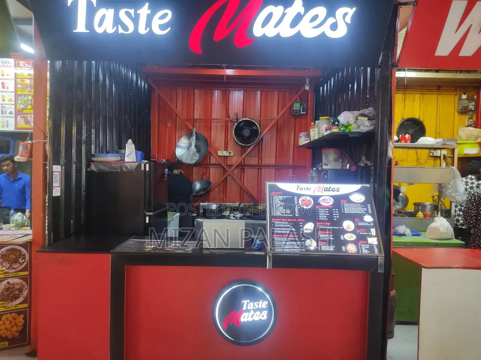 Running Fast Food Shop With Materials