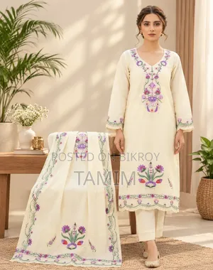 এম্ব্রয়েডারি রেডিমেড থ্রি পিস