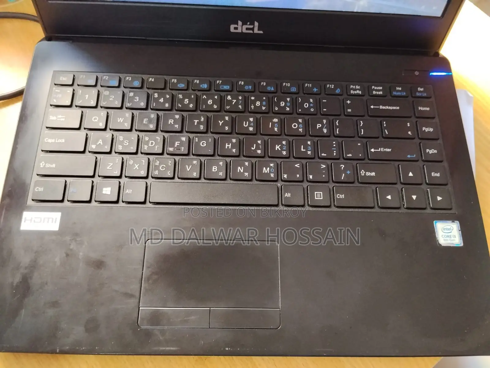 Laptop 4GB Intel Core i3 HDD 1TB