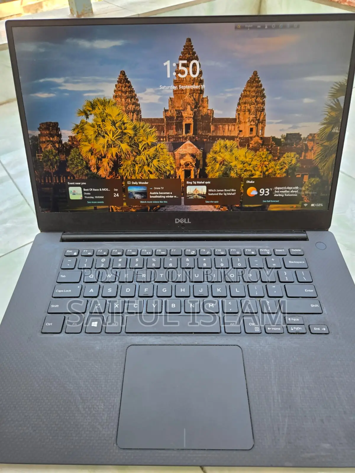Laptop Dell XPS 15 16GB Intel Core i7 SSD 512GB