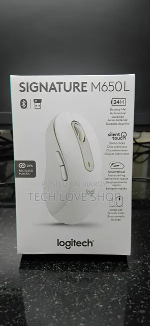 Logitech Signature M650L সাইলেন্ট ওয়্যারলেস মাউস (লার্জ সাইজ)