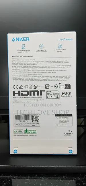 Anker 332 USB-C Hub 5-in-1 (PD/ HDMI) - Brand New (US Import)