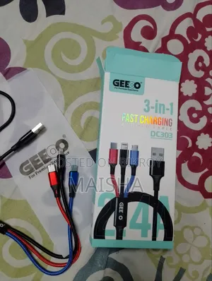 GEEOO DC303 3-in-1 Fast Charging Cable
