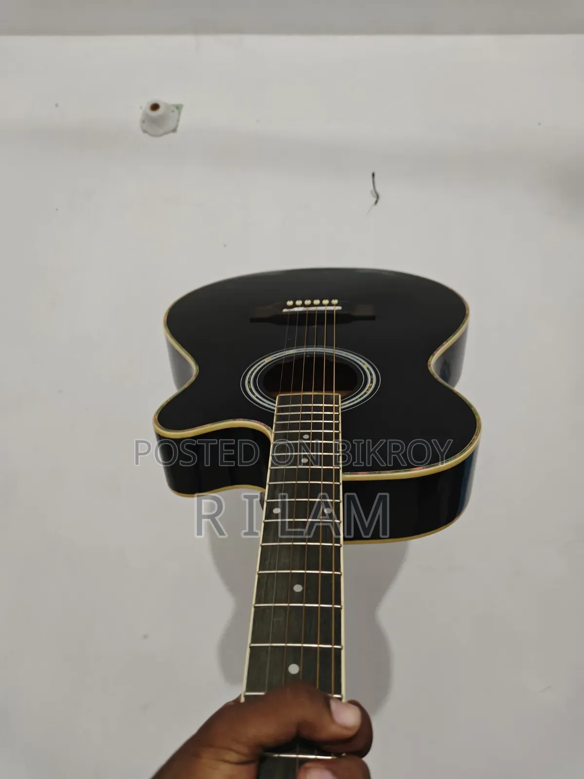 Chard EA12 Black Pure Acoustic Guitar