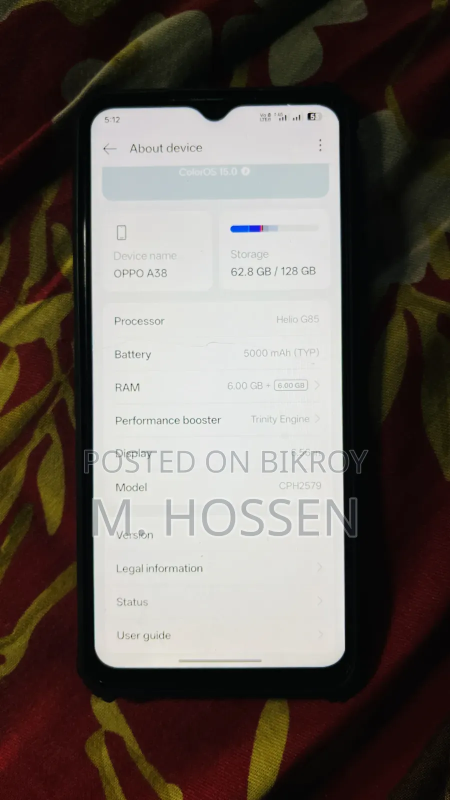New Oppo A38 128 GB Bronze