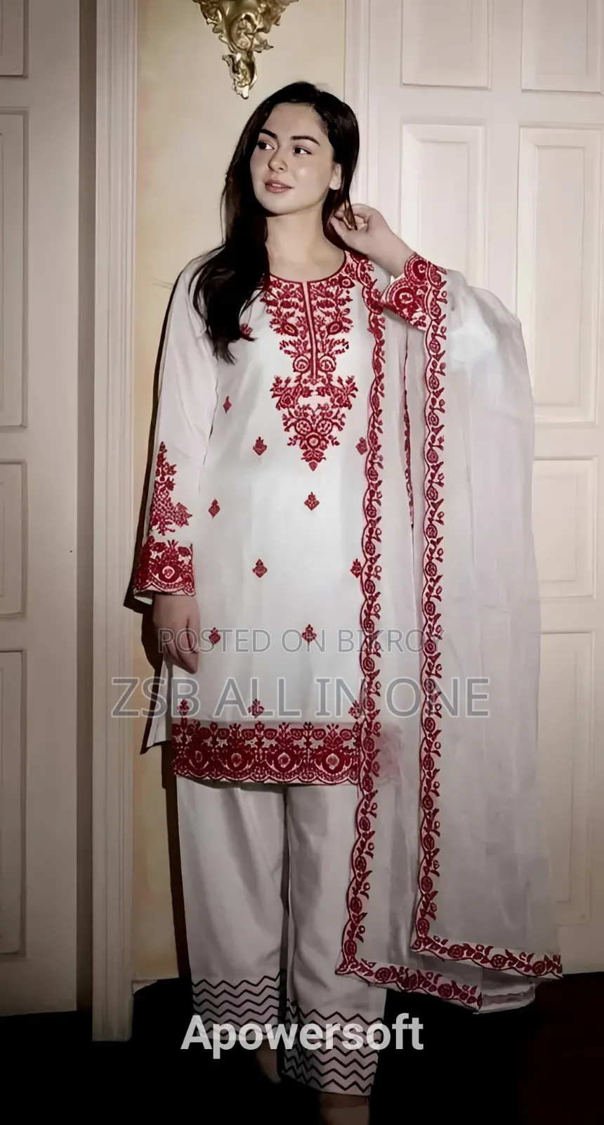 এমব্রয়ডারি রেডিমেড থ্রি পিস