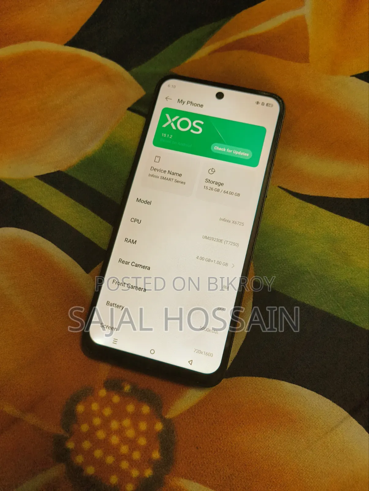 Infinix Smart 10 64 GB Black