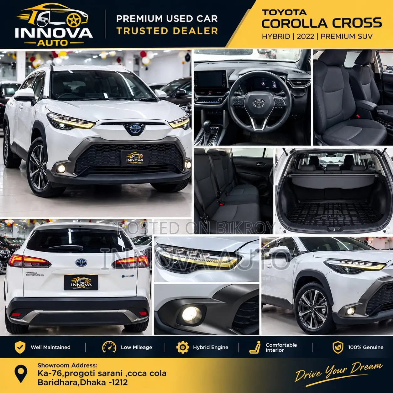 Toyota Corolla Cross 1.8 Hybrid AWD 2022 Pearl