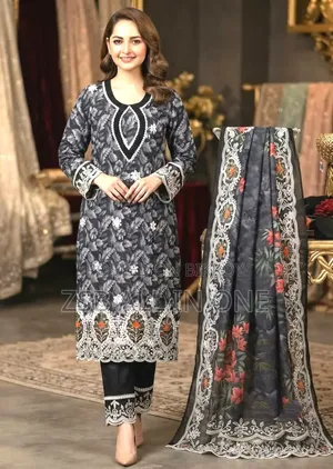 লেজার কাট রেডিমেড থ্রি পিস