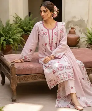এমব্রয়ডারি রেডিমেড থ্রি পিস