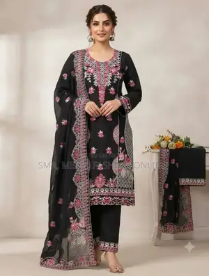 এমব্রয়ডারি রেডিমেড থ্রি পিস