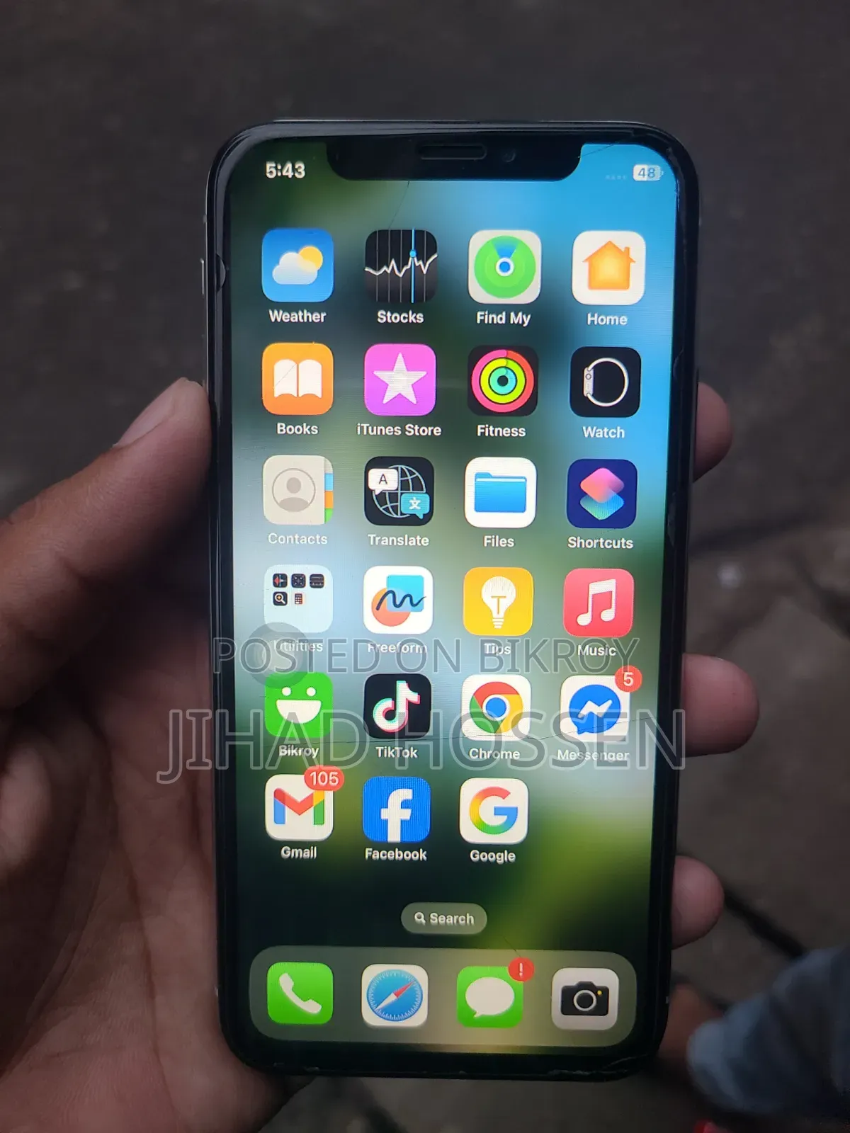 Apple iPhone X 256 GB Silver