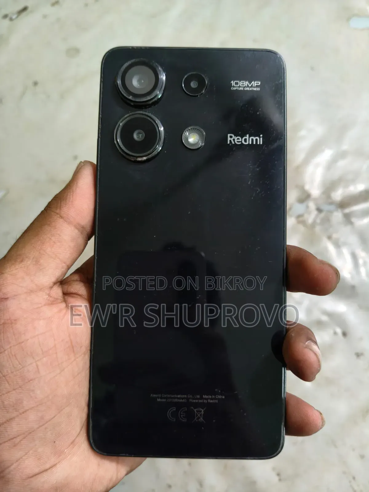 শাওমি রেডমি নোট ১৩ ২৫৬ জিবি ব্ল্যাক