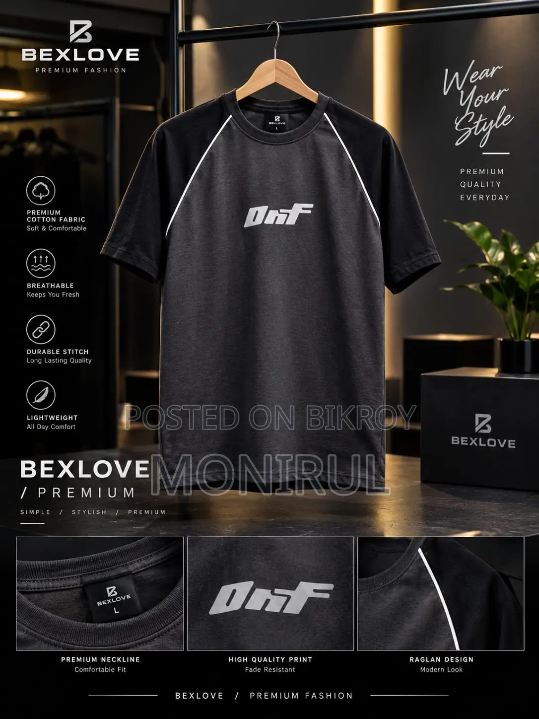 BEXLOVE Premium Collection – Stylish T-Shirt for Men