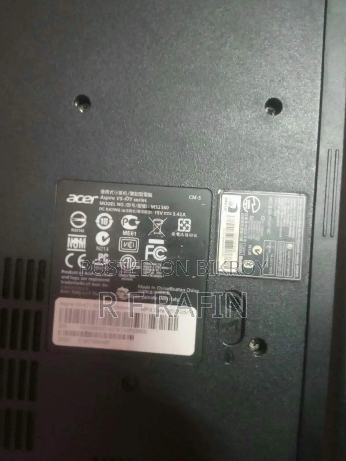 Laptop Acer Aspire V5-471G 8GB Intel Core i5 SSD 256GB