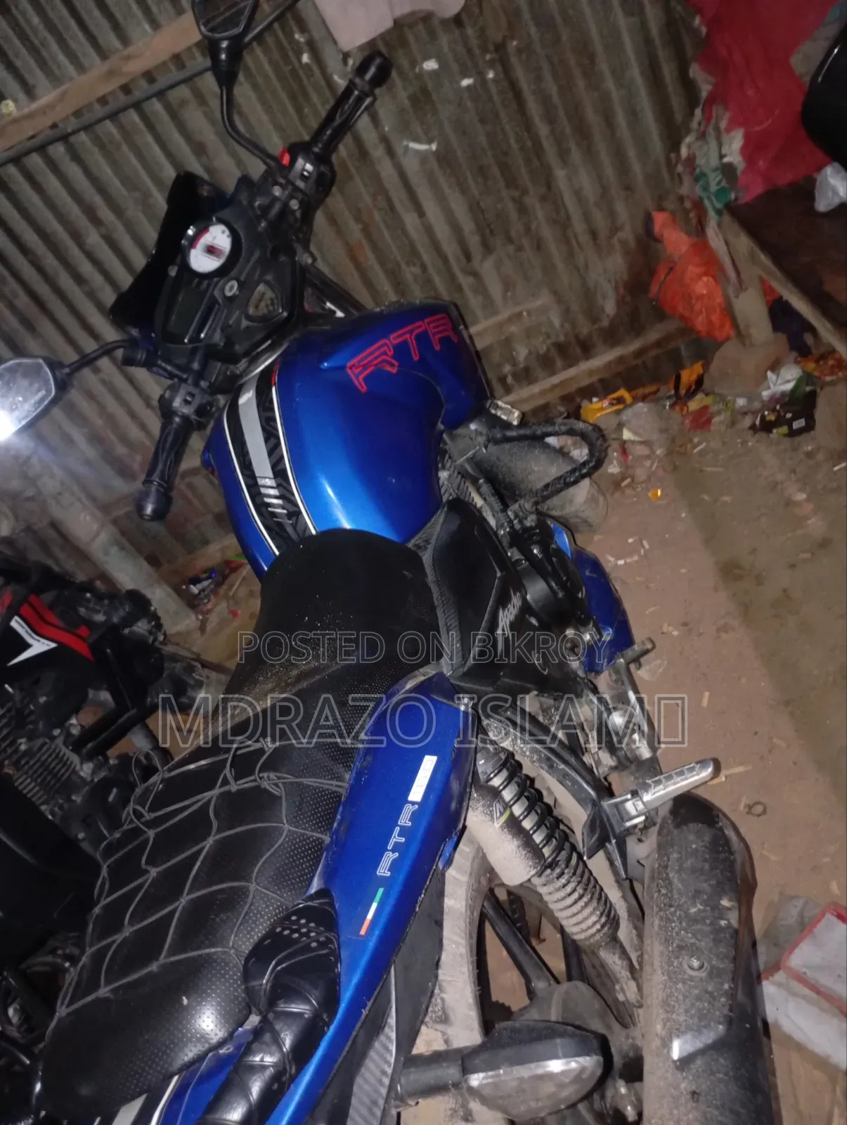 TVS Apache RTR 160 2v Refresh X-connect 2019 Blue