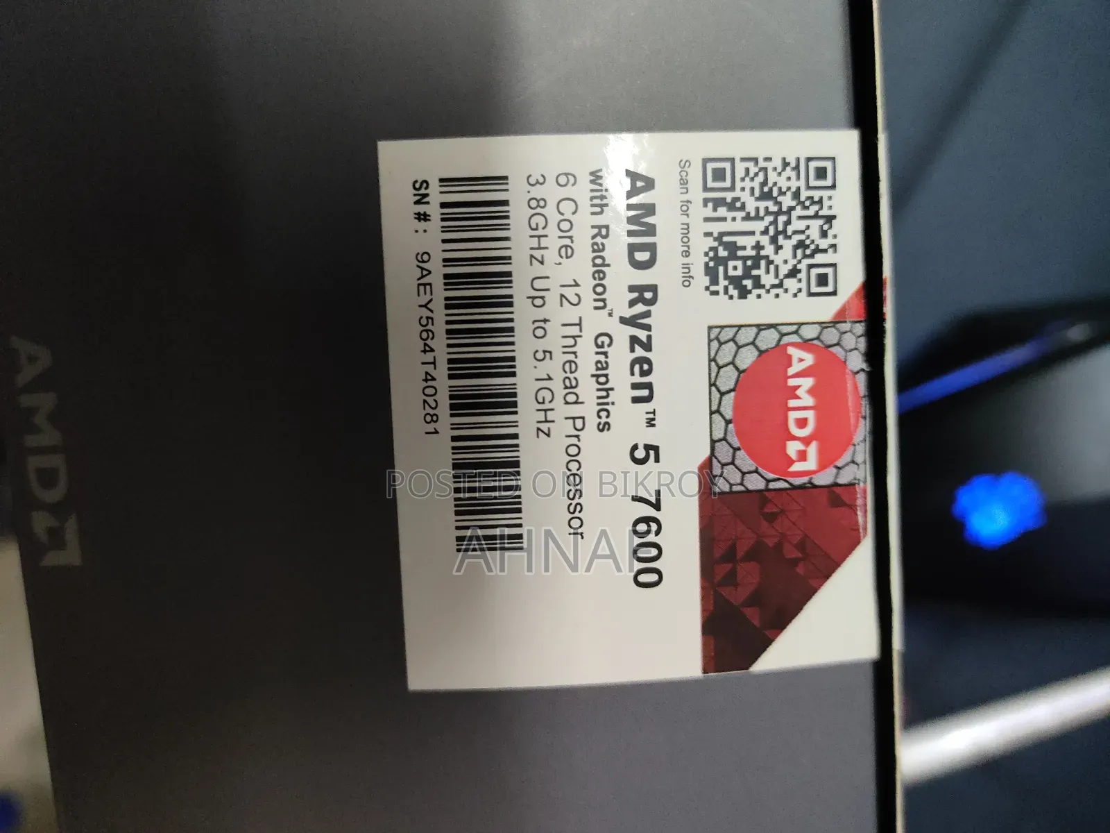 Fixed Price Amd Ryzen 5 7600 + 2 Years Official Warranty
